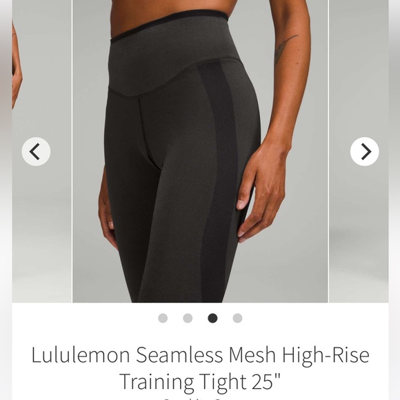 Lululemon Seamless High rise Training leggings Graphite Gray size 4 - Picture 6 of 8